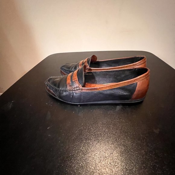 Bally leather casual slip-on loafers shoes 9 1/2 main image 7
